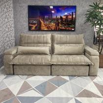 Sofá Supremo Articulável e Retrátil 3 Lugares Com Molas Ensacadas