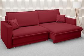 Sofá Tango 1,80m sem caixa, Retrátil e Reclinável Velosuede Vermelho - NETSOFAS Sofá Tango 1,80m sem caixa, Retrátil e Reclinável Velosuede Vermelho - NETSOFAS
