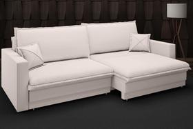 Sofá Tango 2,20m sem caixa, Retrátil e Reclinável Velosuede Areia - NETSOFAS