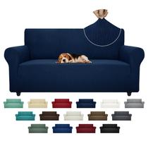 Sofá universal Slipcover ZNSAYOTX Super Stretch azul marinho
