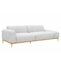 Sofá Unne 3 Lugares 210cm Terminal Esquerdo Boucle Cinza - Sallar Home Sofá Unne 3 Lugares 210cm Terminal Esquerdo Boucle Cinza - Sallar Home