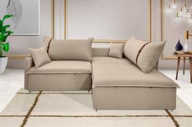 Sofá Valence Slim sem Caixa Premium 1.80m Sof Gel 33 Linho Bege Sofá Valence Slim sem Caixa Premium 1.80m Sof Gel 33 Linho Bege