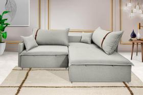 Sofá Valence Slim sem Caixa Premium 1.80m SoftGel 33 Linho Palha Sofá Valence Slim sem Caixa Premium 1.80m SoftGel 33 Linho Palha