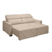 Sofá Vegas 2 metros C/Encosto Ajustável e Pés com Rodízio Cristal Anjo de Casa Sofá Vegas 2 metros C/Encosto Ajustável e Pés com Rodízio Cristal Anjo de Casa