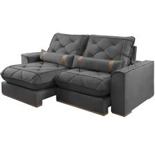 Sofá Vicam 029 250cm com Molas Ensacadas 4 Lugares Retrátil e Reclinável Tecido Veludo Sofá Vicam 029 250cm com Molas Ensacadas 4 Lugares Retrátil e Reclinável Tecido Veludo