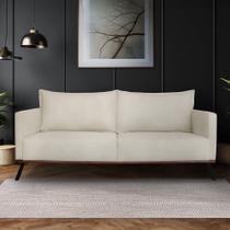 Sofá Zefir 2 Lugares 1,80 Veludo - Lucadi Home cor:Veludo Bege