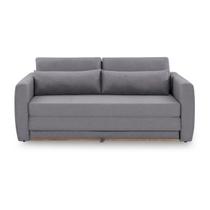 Sofácama Aurora Premium , Casal medida 1,58m linho cinza