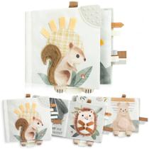 Soft Baby Book ZICOTO Livro sensorial fofo para bebês de 0 a 6 meses