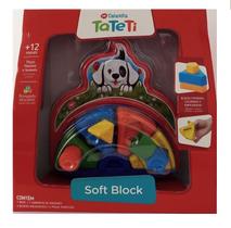 Soft block cachorrinho cor/vermelho brilho ta te ti industria e