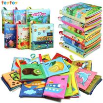 Soft Book teytoy, tecido atóxico, livro de pano para bebês de 0 a 3 anos