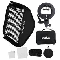Soft box com Tela Grid e Suporte Flash Speedlite Godox 60x60 para Canon Nikon Yongnuo Soft box com Tela Grid e Suporte Flash Speedlite Godox 60x60 para Canon Nikon Yongnuo