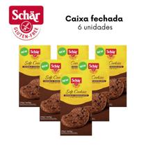 Soft Cookies Double Chocolate Dr. Schar 210g - Caixa com 6 unidades