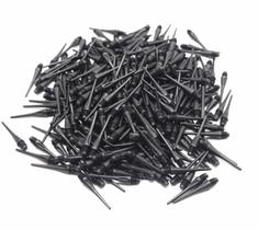 Soft Dart Tips ROOBEEO 2BA Thread Plastic, pacote com 300, preto