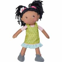 Soft Doll HABA Cari 12 lavável à máquina com vestido verde