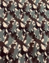 Soft estampado camuflado dinossauro
