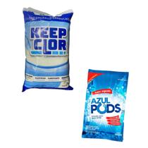 Soft Line KeepClor 1KG + Super Algicida Azul Pods