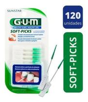 Soft-picks Gum - 3 Cartela De 40 = 120 Unidades Fio Dental