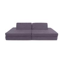 Soft Play Freso Baby Cinza - Sofá Modular Infantil 4 Peças Soft Play Freso Baby Cinza - Sofá Modular Infantil 4 Peças