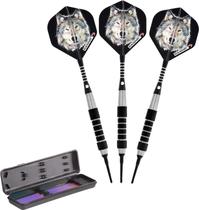 Soft Tip Darts Elkadart Lone Wolf 18g com estojo de armazenamento