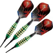 Soft Tip Darts Viper Atomic Bee 16 g verdes com 2 pontas BA, conjunto de 3 Soft Tip Darts Viper Atomic Bee 16 g verdes com 2 pontas BA, conjunto de 3