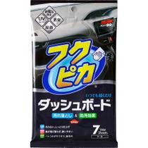 SOFT99 Fukupika Panos de Limpeza para Painel Lenços para Limpeza Interna do Carro com Antiestático e Proteção UV, Seguros para Superfícies de Alto Brilho (7 Lenços Umedecidos)