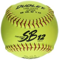 Softball Dudley SB 12 Fastpitch Pacote com 12 Amarelos Softball Dudley SB 12 Fastpitch Pacote com 12 Amarelos