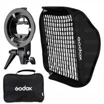 Softbox 80x80 Com Grid Godox Dobrável Para Flash Speedlite Softbox 80x80 Com Grid Godox Dobrável Para Flash Speedlite