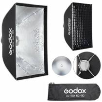 Softbox Beauty Dish Godox com Tela Grid 60X90 Bowens Tipo Guarda Chuva
