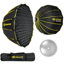 Softbox Beauty Dish Greika 85cm Abre Fácil Bowens Com Colmeia Grid Para Flash Estúdio Softbox Beauty Dish Greika 85cm Abre Fácil Bowens Com Colmeia Grid Para Flash Estúdio
