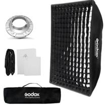 Softbox Bowens Com Grid 60x90cm Godox Para Flash Tocha, Iluminadores Led