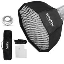 Softbox Bowens Com Grid Colmeia Godox 120cm Octagonal Para Flash Tocha - Optisom