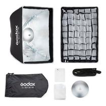 Softbox Bowens Godox UL-BOX45X60cm Com Tela Grid e Abertura Rápida Softbox Bowens Godox UL-BOX45X60cm Com Tela Grid e Abertura Rápida