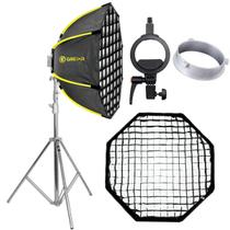 Softbox Colmeia 90cm Greika Com Tripé Inox 2,5m Para Flash Estudio E Speedlite Softbox Colmeia 90cm Greika Com Tripé Inox 2,5m Para Flash Estudio E Speedlite