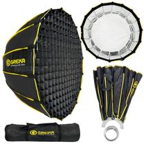 Softbox Dobrável Bowens com Grid 120cm Greika Montagem Rápida para Estúdio