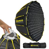 Softbox Dobrável Bowens com Grid 60cm Greika Montagem Rápida para Estúdio Softbox Dobrável Bowens com Grid 60cm Greika Montagem Rápida para Estúdio