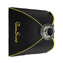 Softbox Glow ParaSnap 24x24 Square Sterling Fibre Bowens Mount com difusores externos e internos, anel de velocidade Bowens de 144 mm, adaptador Softbox Swap Speedring perfeito para iluminação Softbox de estúdio