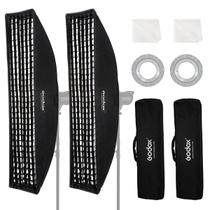 Softbox Godox FW30x120cm/12x47cm com Honeycomb Grid x2