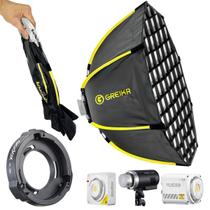 Softbox Grid Dobrável 90cm Greika Para Flash Ad300pro Ad400pro Ml100bi Ml60ii Softbox Grid Dobrável 90cm Greika Para Flash Ad300pro Ad400pro Ml100bi Ml60ii