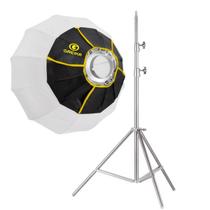 Softbox Lanterna 45cm Greika Bowens Para Tocha E Luz Contínua + Tripe Inox