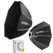 Softbox Octa Com Grid Godox 50cm Para Led Ml100bi Ml60ii Bi Softbox Octa Com Grid Godox 50cm Para Led Ml100bi Ml60ii Bi