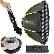 Softbox Octa Com Grid Greika 90cm Dobrável Encaixe Bowens