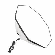 Softbox Octagonal 70cm com Trava de Abertura + Bolsa BRANCO E PRETO