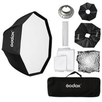 Softbox Octagonal Godox 120cm Bowens com Grid Colmeia S Softbox Octagonal Godox 120cm Bowens com Grid Colmeia S