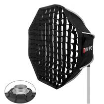 Softbox Octagonal Triopo K2 120Cm Com Grade Montagem Bowens