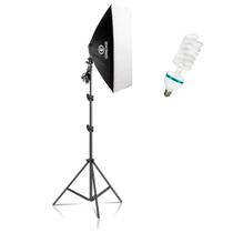 Softbox para foto e vídeo com Lampada Greika 50x70cm + Tripé