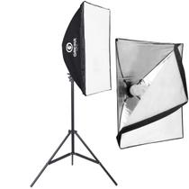 Softbox Para Lâmpada E27 Greika 50x70 Cm + Tripé 2 Metros