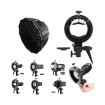Softbox Parabólica Dobrável De 60cm Com 12 Lados, Montagem Bowens, Instalação Rápida, Difusor De