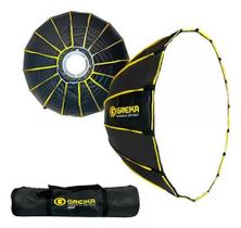 Softbox Parabólico Bowens 90cm com Grid Greika GKP90 Montagem Rápida