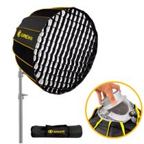 Softbox Parabólico Greika GSL-90 Flat Pack Bowens Dobrável de 90cm com Grid