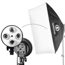 Softbox Quadrúplo 50x70cm Bocal E27 Greika
